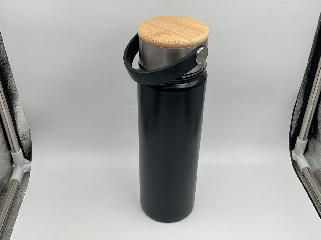 Black Bottle with Wood Cap 750 ml