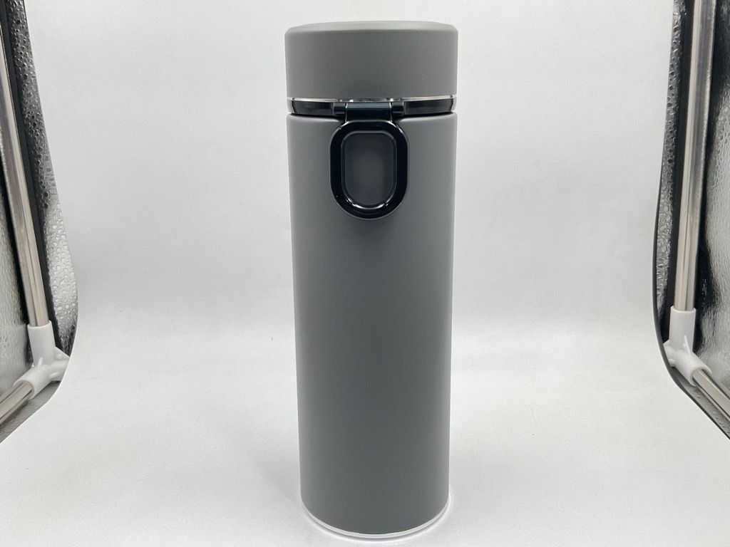 Black insulated vacuum flask