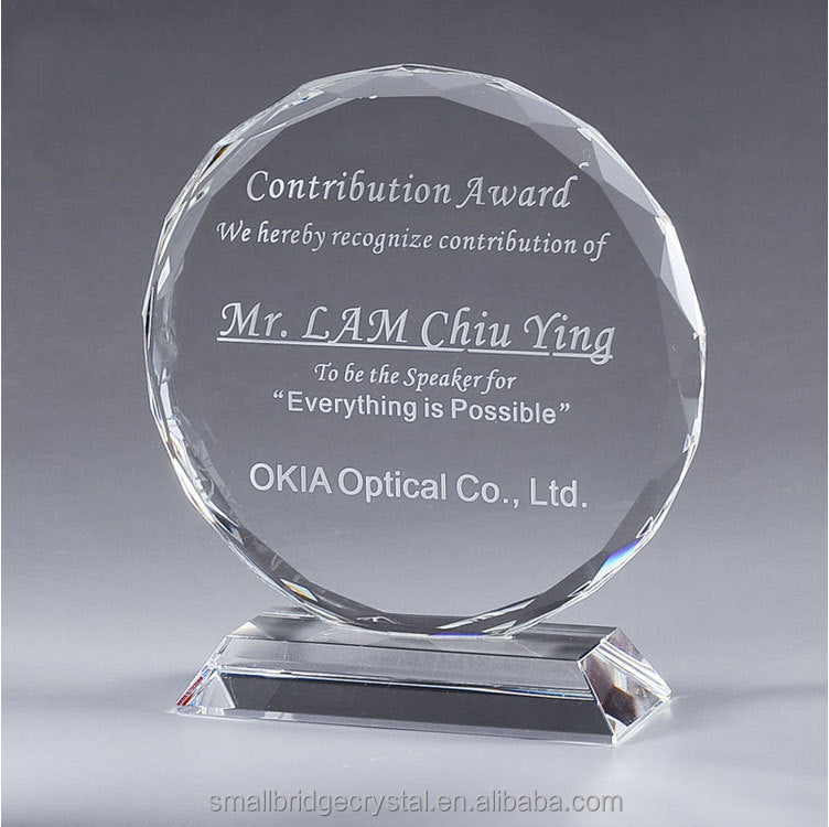 Circle Mini Transparent Shield Glass