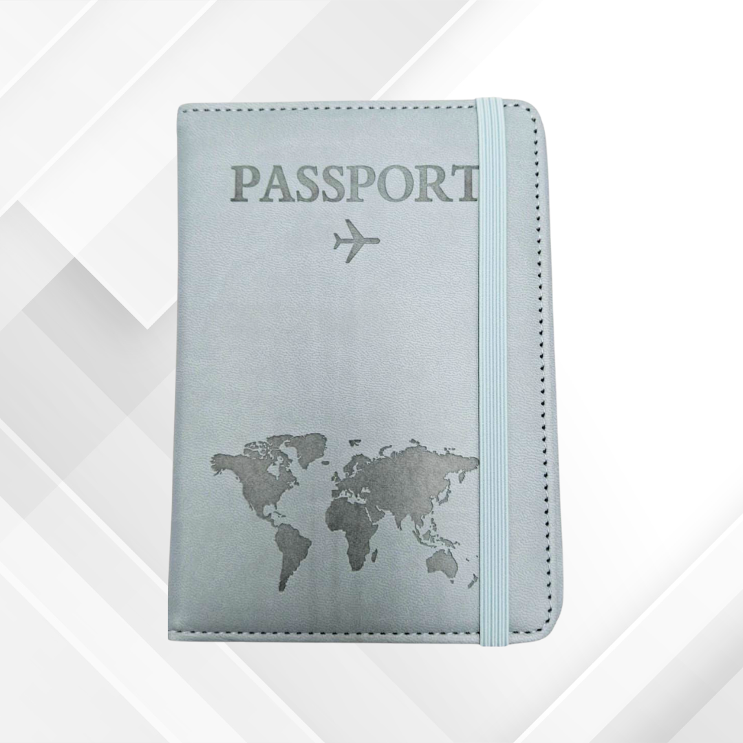Teal Passport with Elastic