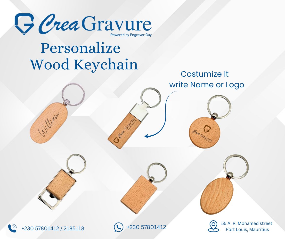 Wood keychain