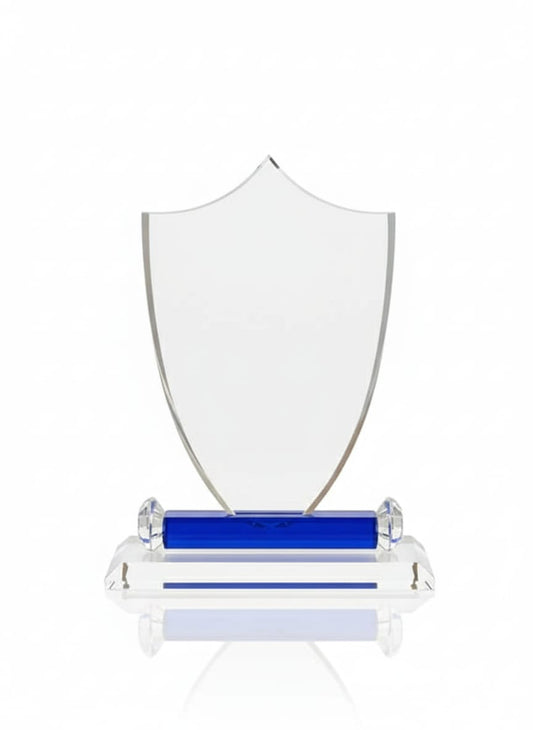 Shield with blue