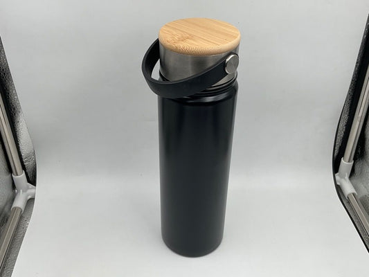 Black Bottle with Wood Cap 750 ml