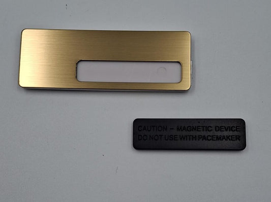 Large Gold Magnetic Badge Insert Name
