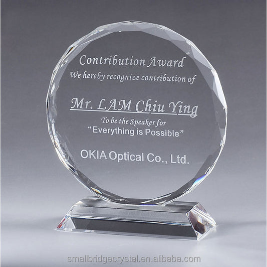 Circle Mini Transparent Shield Glass