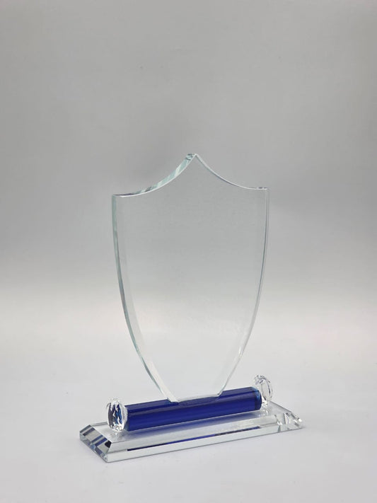 Shield with blue