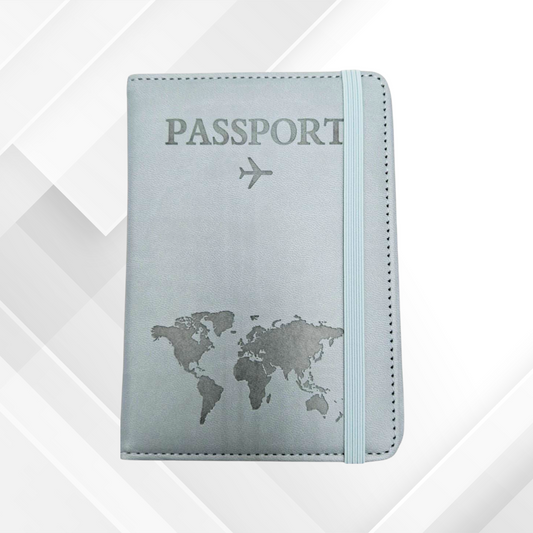 Teal Passport with Elastic