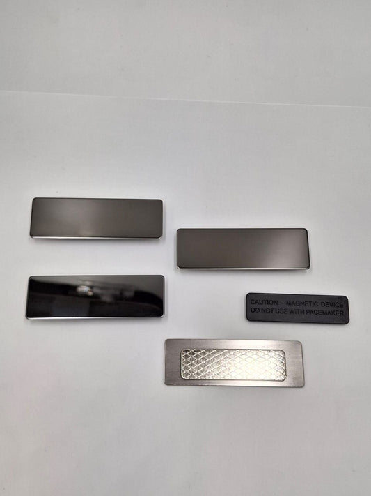 Glossy Black Magnetic Badge