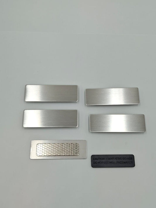 Silver Matt Magnetic Badge